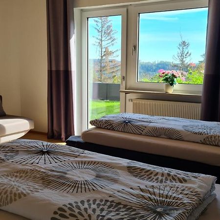 Moderne Ferienwohnung Mit Eigenem Garten Und Traumhaften Blick Wilhelmsthal Kültér fotó