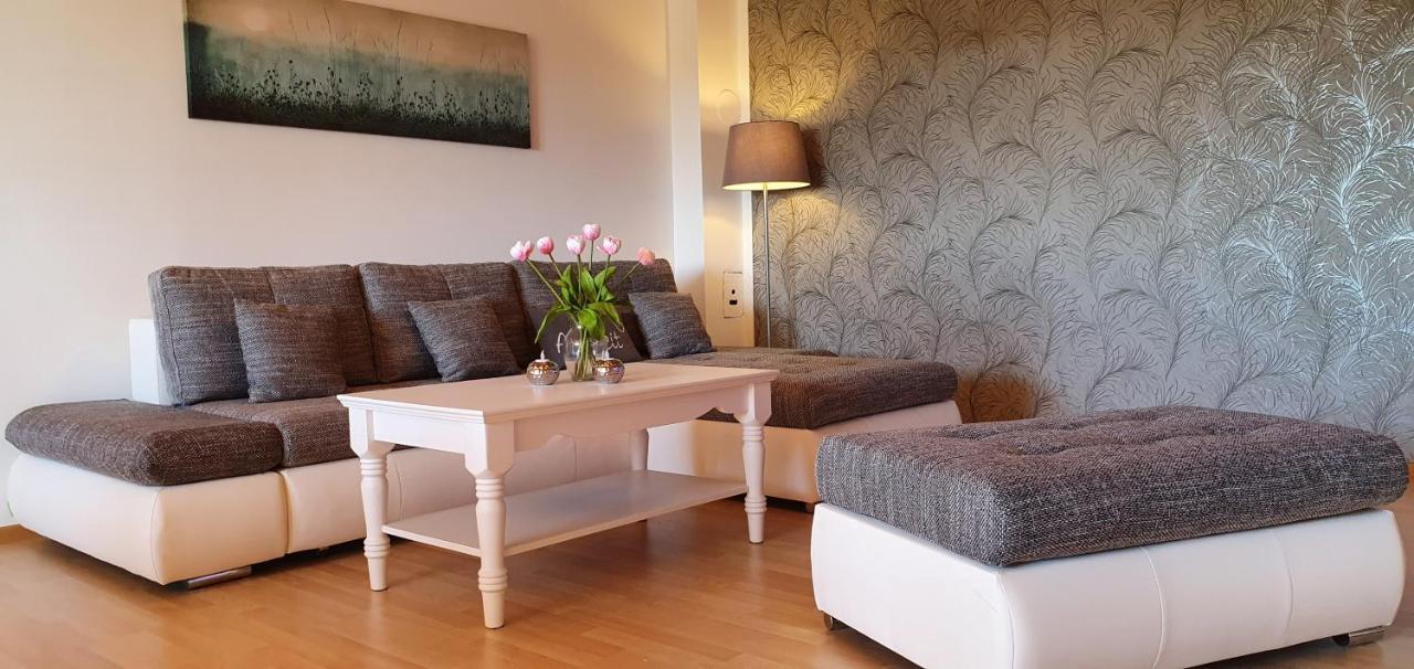 Moderne Ferienwohnung Mit Eigenem Garten Und Traumhaften Blick Wilhelmsthal Kültér fotó