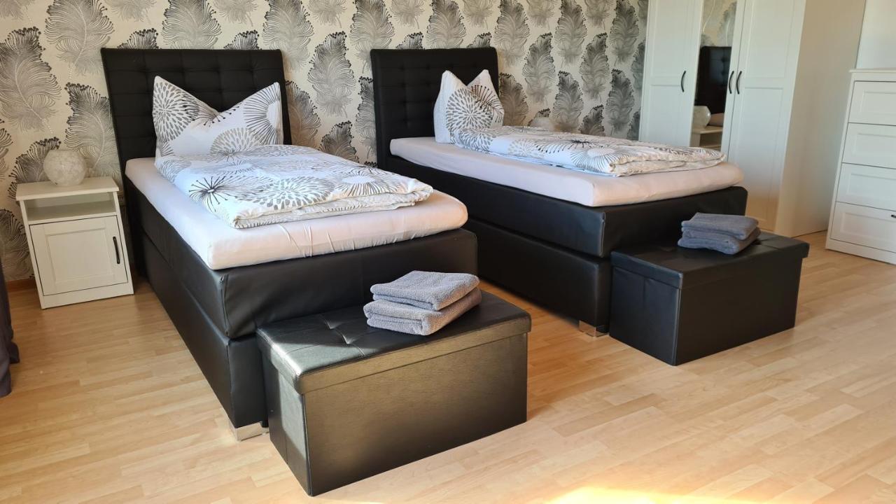 Moderne Ferienwohnung Mit Eigenem Garten Und Traumhaften Blick Wilhelmsthal Kültér fotó