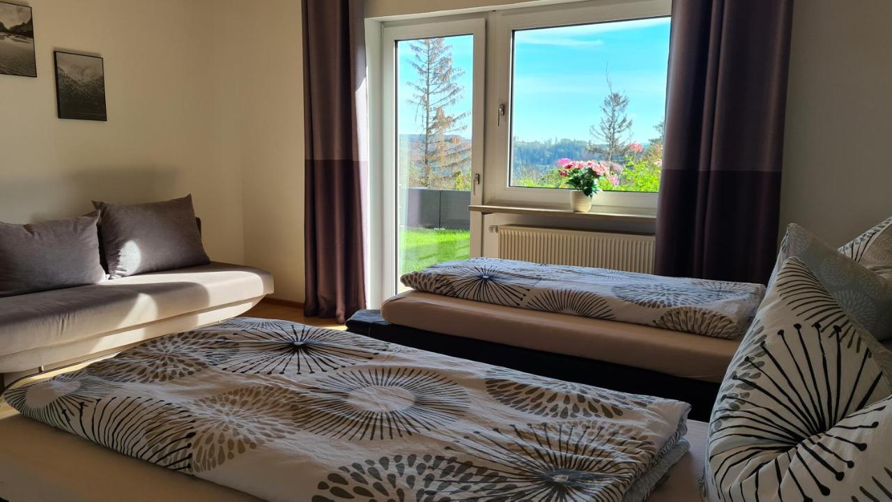 Moderne Ferienwohnung Mit Eigenem Garten Und Traumhaften Blick Wilhelmsthal Kültér fotó